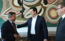 Governador Carlos Massa Ratinho Jr recebe o  embaixador de Bangladesh Zulfiqar Rahman. -  Curitiba,17/06/2019 Foto: Rodrigo Félix Leal/ANPr