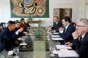Governador Carlos Massa Ratinho Jr recebe visita do embaixador de Bangladesh Zulfiqar Rahman. -  Curitiba,17/06/2019 Foto:Jaelson Lucas / ANPr