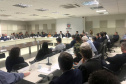 A Secretaria de Estado do Desenvolvimento Sustentável e do Turismo se reuniu hoje (17), com procuradores e promotores do Ministério Público do Paraná (MP-PR), para discutir projetos e obras de desenvolvimento sustentável para o Litoral paranaense. O encontro aconteceu no Palácio das Araucárias. Foto: Divulgação/SEDEST