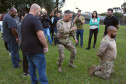 A Polícia Civil do Paraná promoveu na sexta-feira (14) a primeira edição do Curso de Orientação à Imprensa em Áreas de Conflito Armado, em Curitiba. Noções básicas sobre procedimentos policiais em locais de crime, atendimento pré-hospitalar de combate e instrução de tiro foram algumas das disciplinas ministradas no treinamento, que reuniu 20 jornalistas de veículos de comunicação paranaenses.  Curitiba, 17/06/2019  -  Foto: Divulgação Polícia Civil