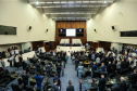 O governador Carlos Massa Ratinho Junior participa da entrega do título de Cidadão Honorário do Paraná ao senador Oriovisto Guimarães, na Assembleia Legislativa do Paraná Curitiba, 17/06/2019 -Foto: Geraldo Bubniak/ANPr