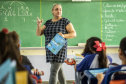 Os 1.103 alunos de 5º ano das escolas municipais que visitaram o Porto de Paranaguá neste primeiro semestre se preparam para participar do Concurso de Desenho do Projeto Porto Escola.  -  Paranaguá, 17/06/2019  -  Foto: Cláudio Neves/ANPr