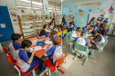 Os 1.103 alunos de 5º ano das escolas municipais que visitaram o Porto de Paranaguá neste primeiro semestre se preparam para participar do Concurso de Desenho do Projeto Porto Escola.  -  Paranaguá, 17/06/2019  -  Foto: Cláudio Neves/ANPr