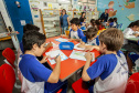 Os 1.103 alunos de 5º ano das escolas municipais que visitaram o Porto de Paranaguá neste primeiro semestre se preparam para participar do Concurso de Desenho do Projeto Porto Escola.  -  Paranaguá, 17/06/2019  -  Foto: Cláudio Neves/ANPr
