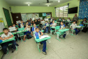 Os 1.103 alunos de 5º ano das escolas municipais que visitaram o Porto de Paranaguá neste primeiro semestre se preparam para participar do Concurso de Desenho do Projeto Porto Escola.  -  Paranaguá, 17/06/2019  -  Foto: Cláudio Neves/ANPr
