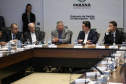Governador Carlos Massa Ratinho Junior durante reunião com a equipe de governo. Foto: José Fernando Ogura/ANPr