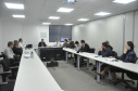 A Fomento Paraná e a Sociedade Garantidora de Crédito SGC Central se reuniram nesta terça, 18, em Curitiba, para trabalhar em uma reaproximação entre as entidades e promover adequações e melhorias para integrar processos e assim ampliar a oferta de crédito para micro e pequenas empresas no estado.  -  Cureitiba, 18/09/2019  -  Foto: Luciano Patzsch - Fomento Paraná