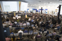 “O modelo de excelência do saneamento no Paraná” foi o tema da palestra magna de encerramento do 30.º Congresso Brasileiro de Engenharia Sanitária e Ambiental (CBESA), apresentada nesta quarta-feira (19), em Natal, pelo diretor-presidente da Sanepar, Claudio Stabile.  -  Natal, 19/06/2019  -  Foto: Alvaro De Maria/Divulgação Sanepar