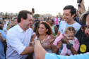 Londrina, no Norte do Paraná, ganhou uma unidade do projeto Arena Multiuso, espaço para atividades esportivas e de recreação, implantado pelo Governo do Estado, em parceria com o município. Instalada no conjunto residencial Vista Bela, a unidade foi entregue à comunidade pelo governador Carlos Massa Ratinho Junior, nesta quinta-feira (20). - Londrina, 20/06/2019 - Foto: Rodrigo Félix Leal/ANPr
