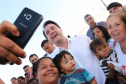 Londrina, no Norte do Paraná, ganhou uma unidade do projeto Arena Multiuso, espaço para atividades esportivas e de recreação, implantado pelo Governo do Estado, em parceria com o município. Instalada no conjunto residencial Vista Bela, a unidade foi entregue à comunidade pelo governador Carlos Massa Ratinho Junior, nesta quinta-feira (20). - Londrina, 20/06/2019 - Foto: Rodrigo Félix Leal/ANPr