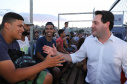 Londrina, no Norte do Paraná, ganhou uma unidade do projeto Arena Multiuso, espaço para atividades esportivas e de recreação, implantado pelo Governo do Estado, em parceria com o município. Instalada no conjunto residencial Vista Bela, a unidade foi entregue à comunidade pelo governador Carlos Massa Ratinho Junior, nesta quinta-feira (20). - Londrina, 20/06/2019 - Foto: Rodrigo Félix Leal/ANPr