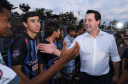 Londrina, no Norte do Paraná, ganhou uma unidade do projeto Arena Multiuso, espaço para atividades esportivas e de recreação, implantado pelo Governo do Estado, em parceria com o município. Instalada no conjunto residencial Vista Bela, a unidade foi entregue à comunidade pelo governador Carlos Massa Ratinho Junior, nesta quinta-feira (20). - Londrina, 20/06/2019 - Foto: Rodrigo Félix Leal/ANPr