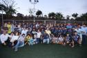 Londrina, no Norte do Paraná, ganhou uma unidade do projeto Arena Multiuso, espaço para atividades esportivas e de recreação, implantado pelo Governo do Estado, em parceria com o município. Instalada no conjunto residencial Vista Bela, a unidade foi entregue à comunidade pelo governador Carlos Massa Ratinho Junior, nesta quinta-feira (20). - Londrina, 20/06/2019 - Foto: Rodrigo Félix Leal/ANPr