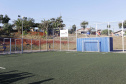 Londrina, no Norte do Paraná, ganhou uma unidade do projeto Arena Multiuso, espaço para atividades esportivas e de recreação, implantado pelo Governo do Estado, em parceria com o município. Instalada no conjunto residencial Vista Bela, a unidade foi entregue à comunidade pelo governador Carlos Massa Ratinho Junior, nesta quinta-feira (20). - Londrina, 20/06/2019 - Foto: Arnaldo Alves/ANPr