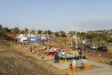 Londrina, no Norte do Paraná, ganhou uma unidade do projeto Arena Multiuso, espaço para atividades esportivas e de recreação, implantado pelo Governo do Estado, em parceria com o município. Instalada no conjunto residencial Vista Bela, a unidade foi entregue à comunidade pelo governador Carlos Massa Ratinho Junior, nesta quinta-feira (20). - Londrina, 20/06/2019 - Foto: Arnaldo Alves/ANPr