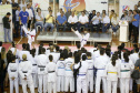O governador Carlos Massa Ratinho Junior lançou nesta quinta-feira (20), no Ginásio Moringão, em Londrina, o Japs Combate, espécie de Jogos Abertos do Paraná voltado apenas para as lutas.  -  Londrina, 20/06/2019  -  Foto: Arnaldo Alves/ANPr