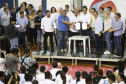 O governador Carlos Massa Ratinho Junior lançou nesta quinta-feira (20), no Ginásio Moringão, em Londrina, o Japs Combate, espécie de Jogos Abertos do Paraná voltado apenas para as lutas.  -  Londrina, 20/06/2019  -  Foto: Arnaldo Alves/ANPr