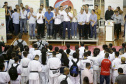 O governador Carlos Massa Ratinho Junior lançou nesta quinta-feira (20), no Ginásio Moringão, em Londrina, o Japs Combate, espécie de Jogos Abertos do Paraná voltado apenas para as lutas.  -  Londrina, 20/06/2019  -  Foto: Arnaldo Alves/ANPr
