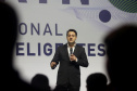 O governador Carlos Massa Ratinho Junior lançou nesta quinta-feira (27), em Foz do Iguaçu, durante o fórum internacional de inovação ThinkinG, o Paraná Inteligência Artificial (PIÁ). É o primeiro programa de inteligência artificial do Brasil focado na prestação de serviços à população.  Foto: Jaelson Lucas/ANPr