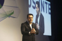 O governador Carlos Massa Ratinho Junior lançou nesta quinta-feira (27), em Foz do Iguaçu, durante o fórum internacional de inovação ThinkinG, o Paraná Inteligência Artificial (PIÁ). É o primeiro programa de inteligência artificial do Brasil focado na prestação de serviços à população.  Foto: Jaelson Lucas/ANPr