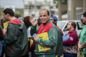 Encerrando as atividades do primeiro semestre do Porto Escola, a equipe da Diretoria de Meio Ambiente da Portos do Paraná recebeu nesta quinta-feira (27) 160 alunos com necessidades especiais da Escola Municipal Eva Cavani, de Paranaguá.  -  Curitiba, 27/06/2019  -  Foto: Cládio Neves/Portos do Paraná
