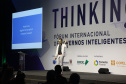 Fórum Internacional de Inovação ThinkinG. Na foto, Dariush Zomorrodi - Canadá  -  Foz do Iguaçu, 27/06/2019  -  Foto: Jaelson Lucas/ANPr