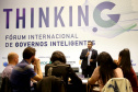 Fórum Internacional de Inovação ThinkinG. Na foto, o presidente da Celepar, Allan Costa  -  Foz do Iguaçu, 28/06/2019  -  Foto: Jaelson Lucas/ANPr