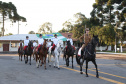 O governador Carlos Massa Ratinho Junior e o presidente em exercício Hamilton Mourão receberam nesta sexta-feira (28) a medalha Heróis da Cavalaria, da Polícia Montada Coronel Dulcídio. A condecoração foi entregue na cerimônia, em Curitiba, que comemora os 140 anos do regimento, que é a unidade mais antiga da Polícia Militar do Paraná. - Curitiba, 28/06/2019 - Foto: José Fernando Ogura/ANPr
