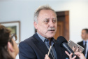 O presidente da Federação das APAEs do Estado do Paraná, Fernando Meneguetti, nesta terça-feira (02), no Palácio Iguaçu. Curitiba, 02/07/2019 -Foto: Geraldo Bubniak/ANPr