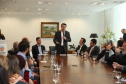 O governador Carlos Massa Ratinho Junior recebe nesta terça-feira (02), no Palácio Iguaçu representantes das APAES para assinatura de Termo Aditivo. Curitiba, 02/07/2019 -Foto: Geraldo Bubniak/ANPr