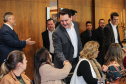 O governador Carlos Massa Ratinho Junior recebe nesta terça-feira (02), no Palácio Iguaçu representantes das APAES para assinatura de Termo Aditivo. Curitiba, 02/07/2019 -Foto: Geraldo Bubniak/ANPr
