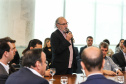 O presidente da Federação Estadual das Instituições de Reabilitação do Estado do Paraná (Febiex), Benedito Carlos Bassetti, nesta terça-feira (02), no Palácio Iguaçu. Curitiba, 02/07/2019 -Foto: Geraldo Bubniak/ANPr