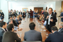 O governador Carlos Massa Ratinho Junior recebe no Palácio Iguaçu representantes das APAES para assinatura de Termo Aditivo. Curitiba, 02/07/2019  -  Foto: Rodrigo Félix Leal/ANPr