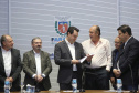 Governador Carlos Massa Ratinho Junior durante reunião com executivos da Klabin  -  Curitiba, 02/07/2019  -  Foto: Jaelson Lucas/ANPr