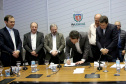 Governador Carlos Massa Ratinho Junior durante reunião com executivos da Klabin  -  Curitiba, 02/07/2019  -  Foto: Jaelson Lucas/ANPr