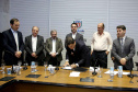 Governador Carlos Massa Ratinho Junior durante reunião com executivos da Klabin  -  Curitiba, 02/07/2019  -  Foto: Jaelson Lucas/ANPr