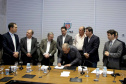 Governador Carlos Massa Ratinho Junior durante reunião com executivos da Klabin  -  Curitiba, 02/07/2019  -  Foto: Jaelson Lucas/ANPr