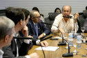 Governador Carlos Massa Ratinho Junior durante reunião com executivos da Klabin. Na imagem, Frederico Bitencourt prefeito de Reserva. -  Curitiba,02/07/2019 Foto:Jaelson Lucas/ANPr