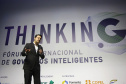governador Carlos Massa Ratinho Junior, durante o fórum ThinkinG, organizado pela Celepar que reuniu especialistas em inovação e servidores públicos em Foz do Iguaçu. Ele cuidará da integração desses ativos e também será o responsável por estabelecer novas pontes entre as diversas áreas do Estado e as diversas realidades, que diferem da capital para o interior.  Foto: Jaelson Lucas/ANPr