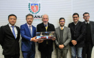 O vice-governador Darci Piana, recebe delegação chinesa, no Palácio Iguaçu. Participaram: Ceo da CCCC Chang Youngbu; presidente da CCCC no Brasil, Lin Li; presidente da Concremat, Mauro Viegas Neto; presidente da SDC do Brasil, Luo Jung; secretário de Infraestrutura e Logística, Sandro Alex; presidente da Paraná Desenvolvimento, Eduardo Bekin e o superintendente dos Portos do Paraná, Luiz Fernando Garcia. -  Curitiba, 08-07-19.Foto: Valdelino Pontes