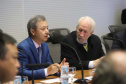 O vice-governador Darci Piana, recebe delegação chinesa, no Palácio Iguaçu. Participaram: Ceo da CCCC Chang Youngbu; presidente da CCCC no Brasil, Lin Li; presidente da Concremat, Mauro Viegas Neto; presidente da SDC do Brasil, Luo Jung; secretário de Infraestrutura e Logística, Sandro Alex; presidente da Paraná Desenvolvimento, Eduardo Bekin e o superintendente dos Portos do Paraná, Luiz Fernando Garcia.Curitiba, 08-07-19.Foto: Arnaldo Alves / ANPr.