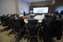 O vice-governador Darci Piana, recebe delegação chinesa, no Palácio Iguaçu. Participaram: Ceo da CCCC Chang Youngbu; presidente da CCCC no Brasil, Lin Li; presidente da Concremat, Mauro Viegas Neto; presidente da SDC do Brasil, Luo Jung; secretário de Infraestrutura e Logística, Sandro Alex; presidente da Paraná Desenvolvimento, Eduardo Bekin e o superintendente dos Portos do Paraná, Luiz Fernando Garcia.Curitiba, 08-07-19.Foto: Arnaldo Alves / ANPr.
