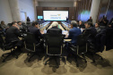 O vice-governador Darci Piana, recebe delegação chinesa, no Palácio Iguaçu. Participaram: Ceo da CCCC Chang Youngbu; presidente da CCCC no Brasil, Lin Li; presidente da Concremat, Mauro Viegas Neto; presidente da SDC do Brasil, Luo Jung; secretário de Infraestrutura e Logística, Sandro Alex; presidente da Paraná Desenvolvimento, Eduardo Bekin e o superintendente dos Portos do Paraná, Luiz Fernando Garcia.Curitiba, 08-07-19.Foto: Arnaldo Alves / ANPr.