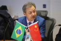 O vice-governador Darci Piana, recebe delegação chinesa, no Palácio Iguaçu. Participaram: Ceo da CCCC Chang Youngbu; presidente da CCCC no Brasil, Lin Li; presidente da Concremat, Mauro Viegas Neto; presidente da SDC do Brasil, Luo Jung; secretário de Infraestrutura e Logística, Sandro Alex; presidente da Paraná Desenvolvimento, Eduardo Bekin e o superintendente dos Portos do Paraná, Luiz Fernando Garcia.Curitiba, 08-07-19.Foto: Arnaldo Alves / ANPr.