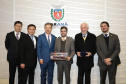 O vice-governador Darci Piana, recebe delegação chinesa, no Palácio Iguaçu. Participaram: Ceo da CCCC Chang Youngbu; presidente da CCCC no Brasil, Lin Li; presidente da Concremat, Mauro Viegas Neto; presidente da SDC do Brasil, Luo Jung; secretário de Infraestrutura e Logística, Sandro Alex; presidente da Paraná Desenvolvimento, Eduardo Bekin e o superintendente dos Portos do Paraná, Luiz Fernando Garcia.Curitiba, 08-07-19.Foto: Arnaldo Alves / ANPr.