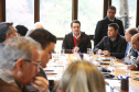 Governador Carlos Massa Ratinho Junior durante reunião com a equipe de governo. Foto: Jaelson Lucas/ANPr