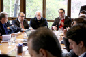 Governador Carlos Massa Ratinho Junior durante reunião com a equipe de governo. Foto: Jaelson Lucas/ANPr