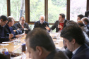 Governador Carlos Massa Ratinho Junior durante reunião com a equipe de governo. Foto: Jaelson Lucas/ANPr