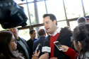Governador Carlos Massa Ratinho Junior durante reunião com a equipe de governo. Foto: Jaelson Lucas/ANPr