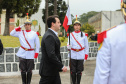 O governador Carlos Massa Ratinho Junior faz a entrega de viaturas para Polícia Civil e Polícia Militar nesta quarta-feira (10), na Acadêmia do Guatupê. Curitiba, 10/07/2019 -Foto: Geraldo Bubniak/ANPr